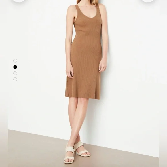 Vince | Dresses | Ribbed Midi Dress In Light Brown | Poshmark Vince | Dresses | Ribbed Midi Dress In Light Brown | Poshmark